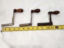 Set of 3 Vintage Cylinder Phonograph Crank Handles picture