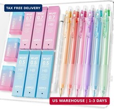 Cute Mechanical Pencil Set with Case, 6-Pack 0.5/0.7mm picture