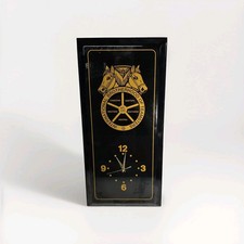 Vintage Brotherhood of Teamsters Wall Clock Black Gold 23