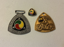 AMA Gypsy Tour Key Fob Pin Lot American Motorcycle 1940 1993 Commemorative 1995 picture
