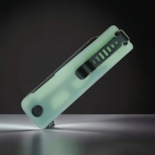 Kubey Pocket Knife Sailor Tactical Liner Lock Jade G10 Handle AUS-10A Blade NIB picture