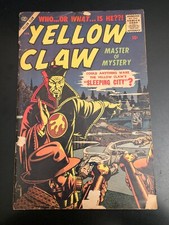 *HTF Atlas Horror* YELLOW CLAW #3 (1957) Scarce Early Silver Age Kirby picture