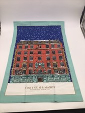Fortnum and Mason Christmas Cotton Tea Towel 19x29 Inches Rare picture