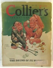 Collier's 4/1/1939 Lawson Wood monkey cover GOOD condition April 1939 picture