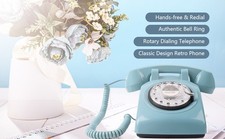 Rotary Phone, Vintage Phone, Retro Phones For Landline, Corded Old Telephone Wit picture