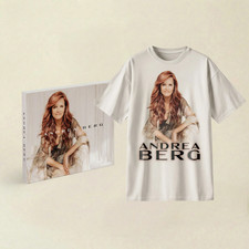 Rare Andrea Berg Music Women Mens 3D White T- Shirt Full Size S- 5XL BT375 picture