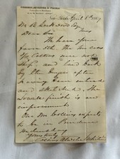 1867 Handwritten Business Letter New York Commission Merchants Cotton Trade picture