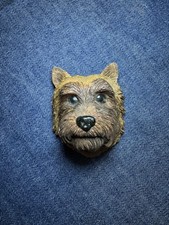 Vintage Yorkie / Norwich Terrier Fridge Magnet Refrigerator 2.5” picture