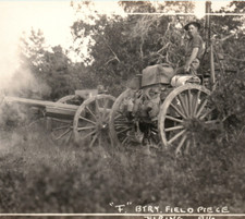 WWI Army Field Artillery Machine Gun Photograph picture