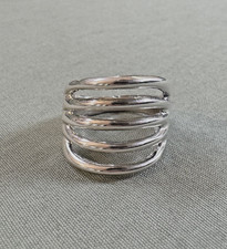 Navajo Sterling Silver Ring Signed F  Ring Size 8 picture