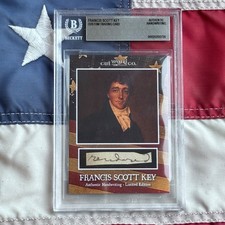 Francis Scott Key Handwritten Word Cut from Autograph Letter Signed Beckett BAS picture