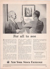 New York Stock Exchange 1948 Vintage Print Ad Business Membership picture