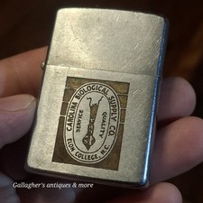 Vintage 1966 Zippo Lighter Carolina Biological Supply Co Elon College NC Ad picture