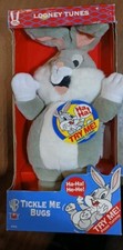 1997 Warner Bros TICKLE ME BUGS BUNNY Giggling Plush Laughing Stuffed Toy w/Box picture