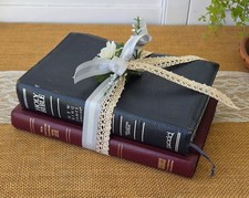 Bible Stack - Lot of 2 VTG Bibles, 1982 NKJV & 1992 New American Standard Bible picture