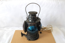 VINTAGE HANDLAN ST LOUIS USA 4 WAY RAILROAD SIGNAL LANTERN LAMP-TESTED & WORKING picture