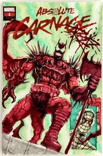Absolute Carnage #1 - Blank Sketch Variant w/Original Art by Comic Pro RZP w/COA picture