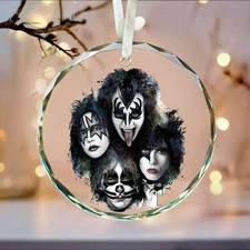 Kiss Christmas Ornament, Celebrity Fan Holiday Gift, Acrylic or Glass picture