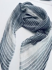 AKIHIKO IZUKURA KYOTO JAPANESE MASTER HAND WOVEN NATURAL DYED SILK SCARF picture