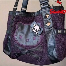 Hello Kitty Purse Bag Handbag Gothic Fashion Sanrio Gift Present New Purple picture