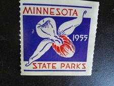 1955 VINTAGE *MINNESOTA STATE PARKS* ORIGINAL LABEL picture
