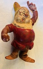 1938 Walt Disney Snow White DOC Dwarf Seiberling Rubber Figure Pre War Toy picture