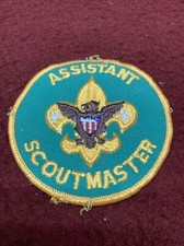Vintage BSA Boy Scouts Assistant Scoutmaster Uniform Patch Badge Original picture