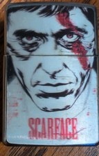 Vintage Scarface Holographic Flip Top Windproof Refillable Lighter picture