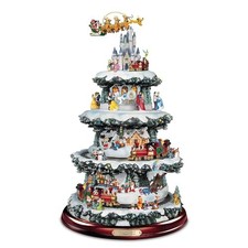 Bradford Exchange Disney Christmas Tree Village Decoration 75 Characters Musical picture