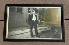 Vintage San Francisco Hand Tinted Street Car Conductor Photograph Picture picture