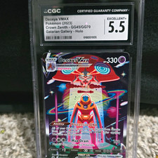 Pokémon 2023 Crown Zenith Galarian Gallery Deoxys VMAX GG45/GG70 CGC 5.5 picture