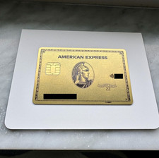 American Express Gold Metal Card. Cancelled. Collectible. picture