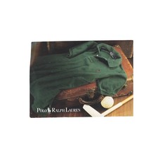 Vintage Polo Ralph Lauren Postcard Advertising Green Polo Shirt Promo Card 90s picture