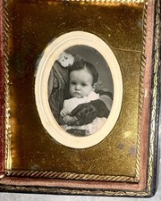 Hidden Mother Daguerreotype Obscured Face Unusual 1/9 Plate Unusual Photo 1800s picture