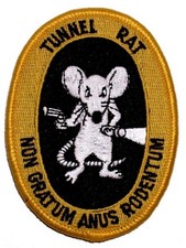 VIETNAM TUNNEL RAT Embroidered Shoulder Patch 3