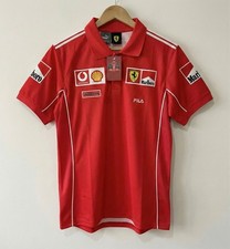 Ferrari Fila Polo Shirt Formula 1 Vintage Malboro Red All Size Unisex Racing picture