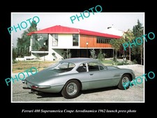Ferrari 400 Superamerica 1962 Coupe Launch Press Photo 2 Old Historic Photo picture