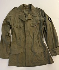 Vtg 1950s French Army M47 Field Jacket 46 Fits Large Eurosur Lyon Gendarmerie picture