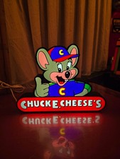 Chuck E Cheese Thumbs Up - USB Lighted LED Sign - Man Cave - arcade picture