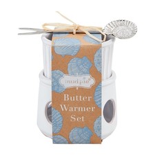 Mud Pie Butter Tidbit Warming Stand White 4 Inch Standard Functional Textured picture
