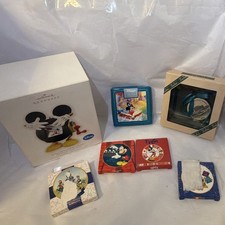 Lot of 7 Vintage Disney Parks & Hallmark Ornaments picture