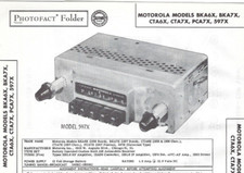 1956 1957 MOTOROLA Car RADIO Photofact MANUAL GM BUICK CHEVY PONTIAC 597X BKA6X picture