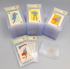 1966 NPPI Whitman SUPERMAN CARD GAME ~ Complete GRADED Set - 45 Cards + Case picture