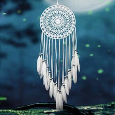 DIY Large Handmade Dream Catcher Feathers Hanging Dreamcatcher Wall Decor Home picture