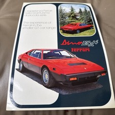 Ferrari Dino 307 GT4 2 Page Laminated Brochure picture