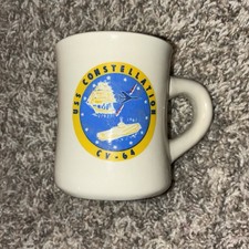 Vintage USS Constellation CV-64 Navy Aircraft Carrier Mug Cann-Art USN picture