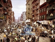 MULBERRY STREET NEW YORK CITY NY HISTORIC SCENE 1900 8.5X11 PHOTO picture