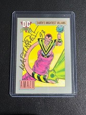 Martin Mart Nodell SIGNED 1993 DC Art Card Amazo Green Lantern 1991 picture