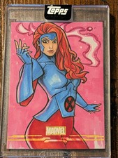 Topps '26 Marvel Mint Jean Grey 1/1 Sketch Card Hand Signed Alcione Silva picture