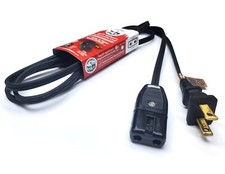 Replacement 6ft Power Cord for Vintage Small Appliance - 2 Round Pin 1/2